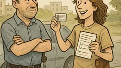 Dowcip: Syn zrobił prawo jazdy—pożyczysz auto?