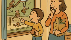 Dowcip: Mamo, kup mi małpkę, proszę!